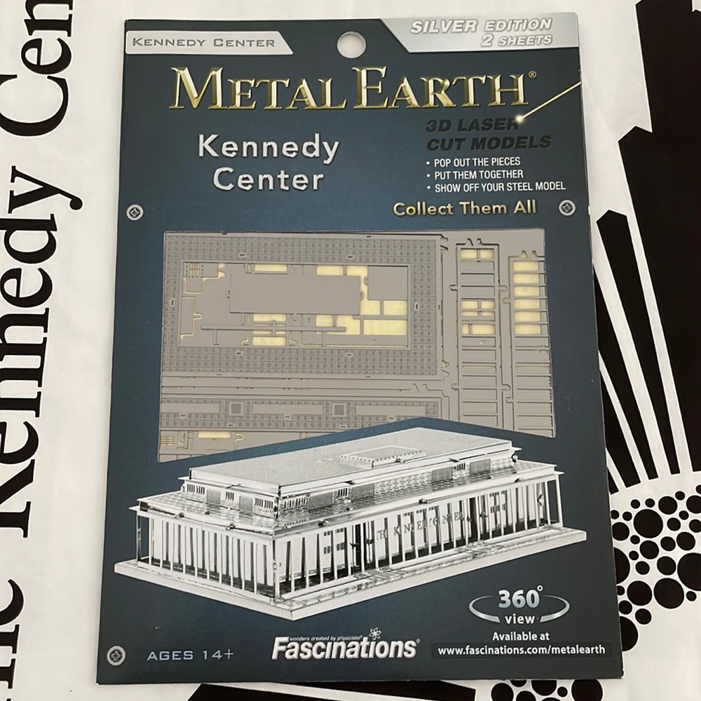 Kennedy Center Metal Earth Model Kit, FREE a shipping